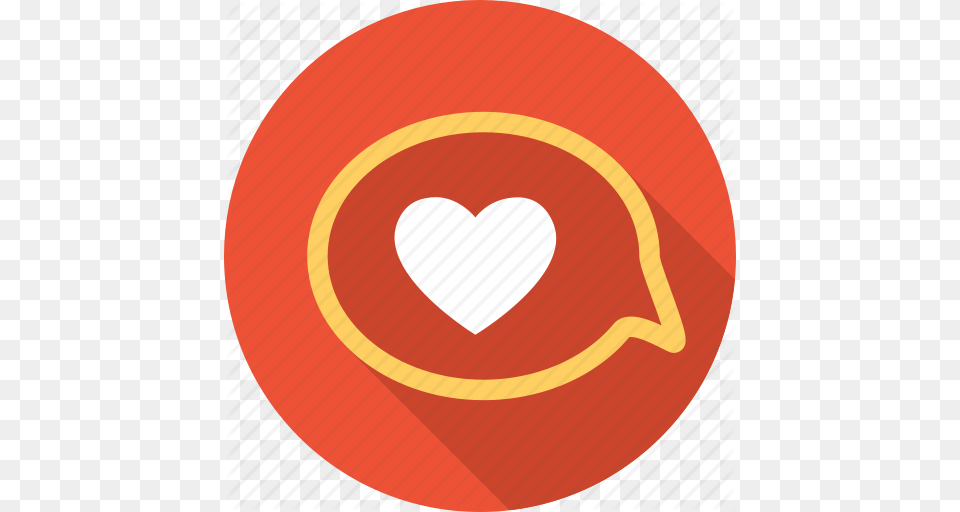 Chat Heart Letter Love Message Romantic Valentine Icon, Disk Free Png