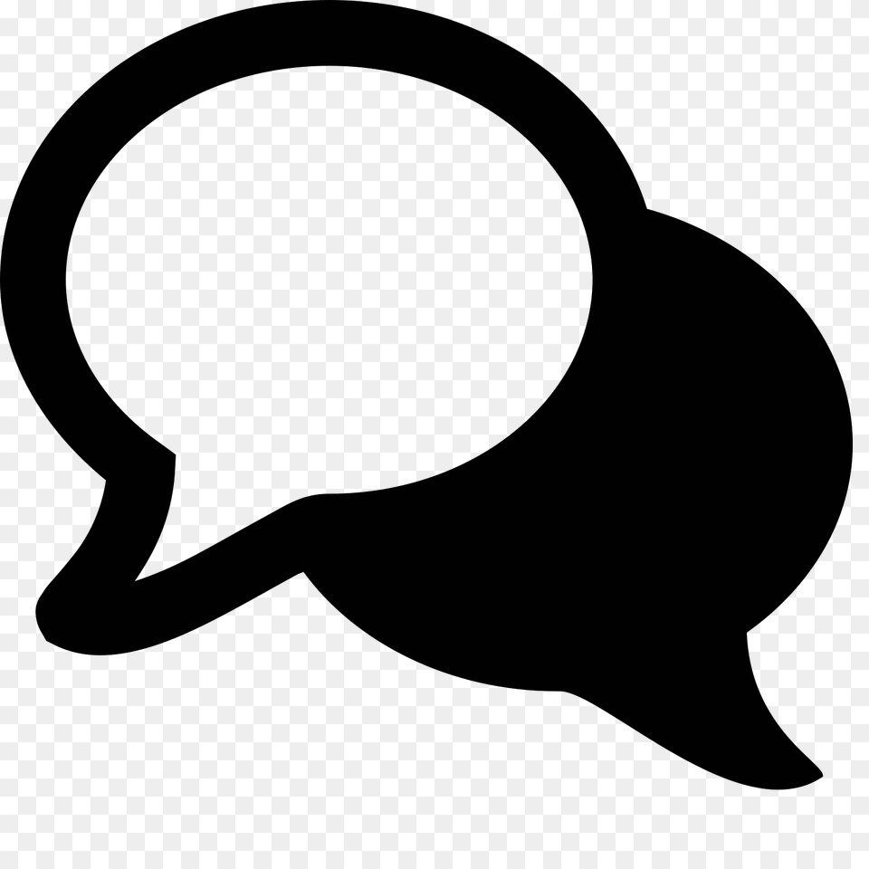 Chat Icon, Gray Free Png