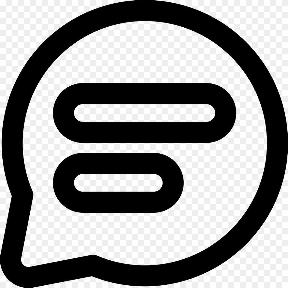 Chat Message Circular Speech Bubble Outline Icon Free, Clothing, Hat, Symbol, Cap Png