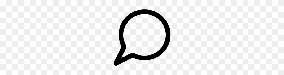 Chat Message Notification Bubble Talk Icon Download, Gray Free Png