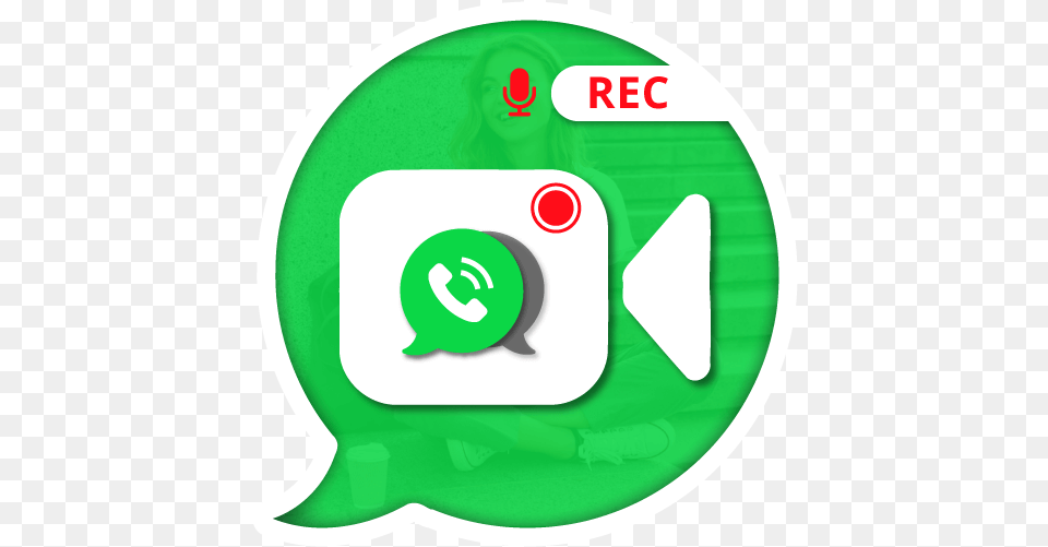 Chat Recorder For Whatsapp Apk 1 Whatsapp Call Video Rec, Recycling Symbol, Symbol, Face, Head Free Transparent Png