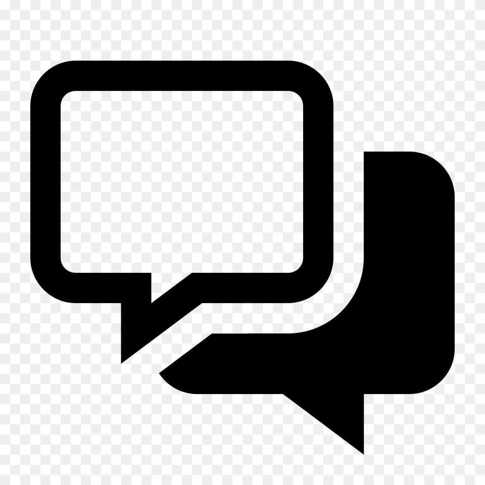 Chat Room Icon, Gray Free Png Download