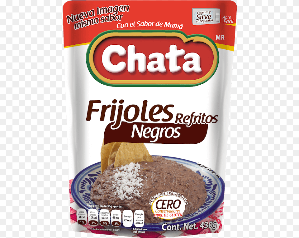 Chata Frijoles Refritos Negros 430g Chata Chicken With Mole Sauce, Cocoa, Dessert, Food, Snack Free Png Download