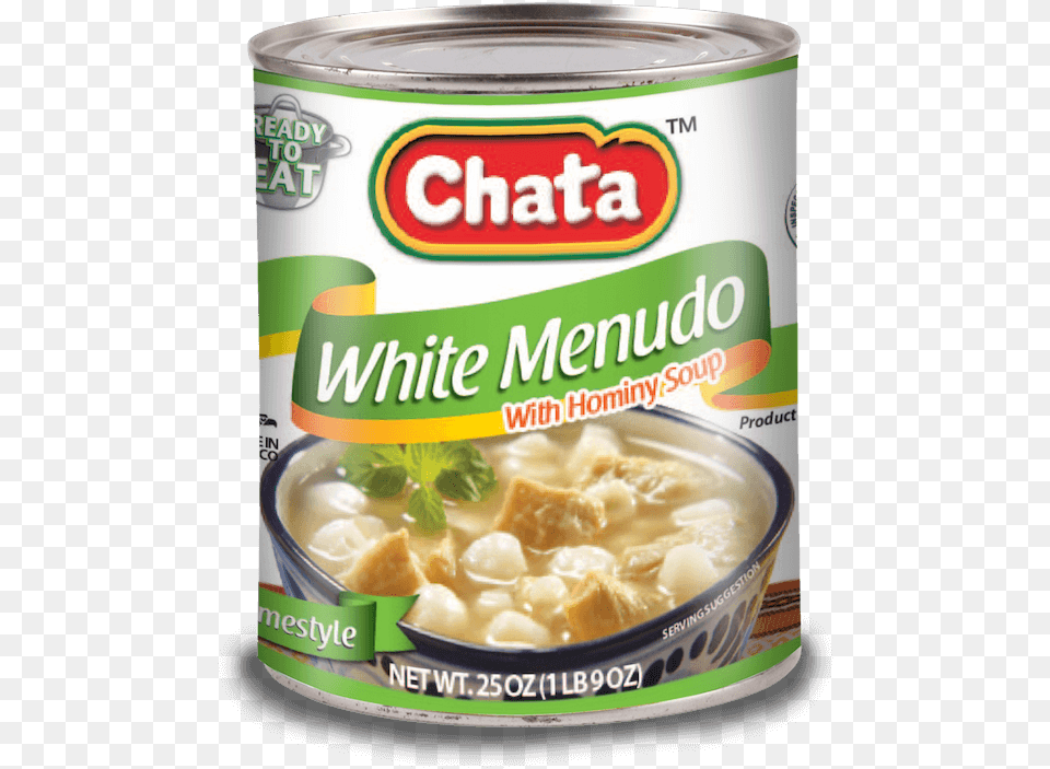 Chata Red Menudo 25 Oz Chata White Menudo 25 Oz, Can, Tin, Food, Meal Png