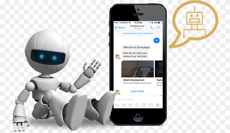 Chatbot Development, Robot, Electronics, Mobile Phone, Phone Free Png Download