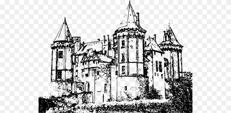 Chateau Castle Architecture Towers Medieval Medieval Castle Drawing, Art, Building, Spire, Tower Png