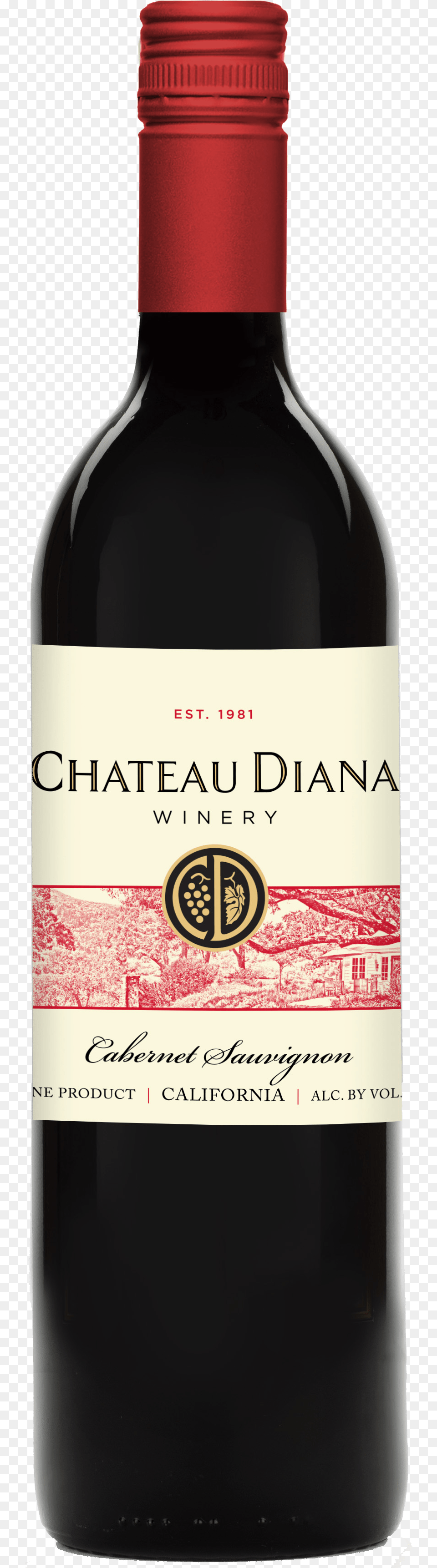 Chateau Diana Cab Sav Black Oak, Alcohol, Wine, Beverage, Red Wine Free Transparent Png