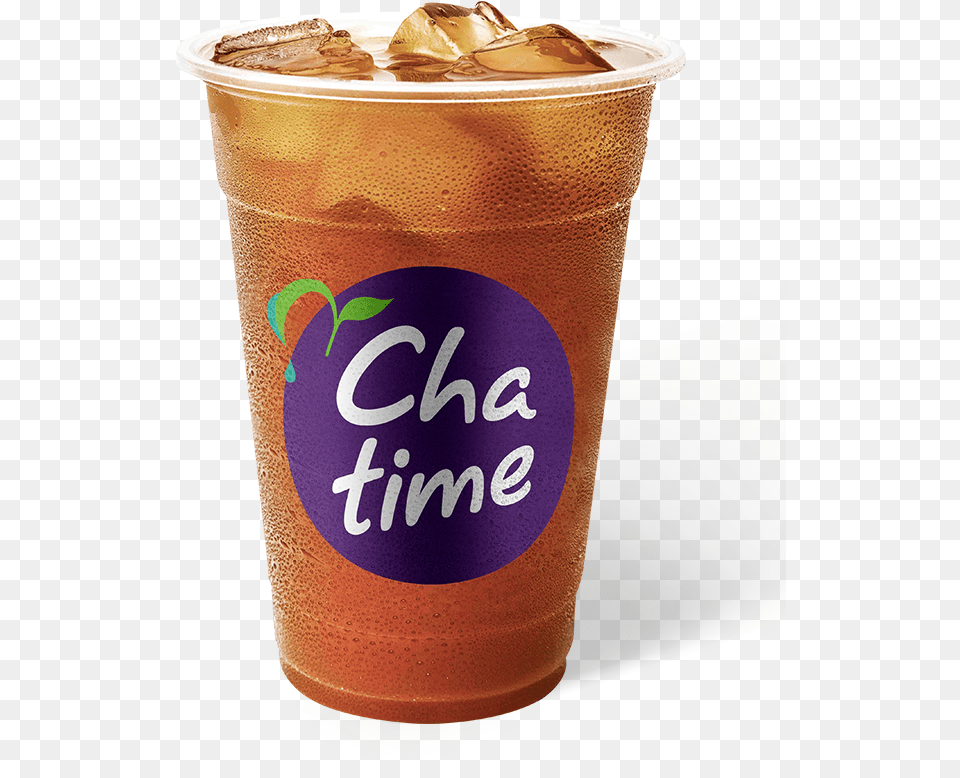 Chatime Lychee Black Tea, Can, Tin, Glass, Beverage Png Image