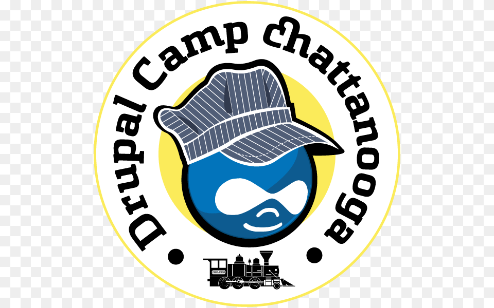 Chattanooga Drupalcamp Logo Drupal, Badge, Symbol, Machine, Wheel Free Transparent Png