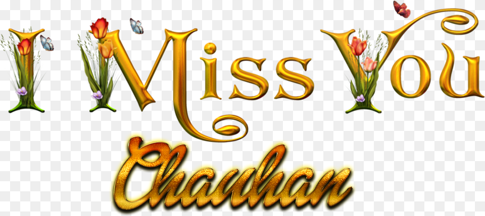 Chauhan Missing You Name Miss You Saima, Plant Free Png
