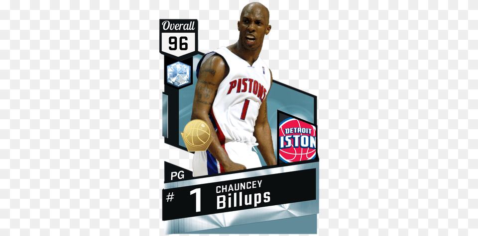 Chauncey Billups Nba Players Cards, People, Person, Advertisement, Poster Png
