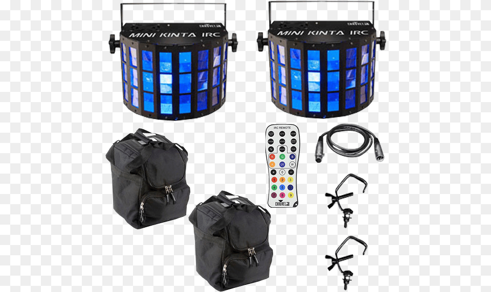 Chauvet Dj Mini Kinta Irc Duo Package Chauvet Mini Kinta Irc, Electronics, Remote Control, Bag Free Png