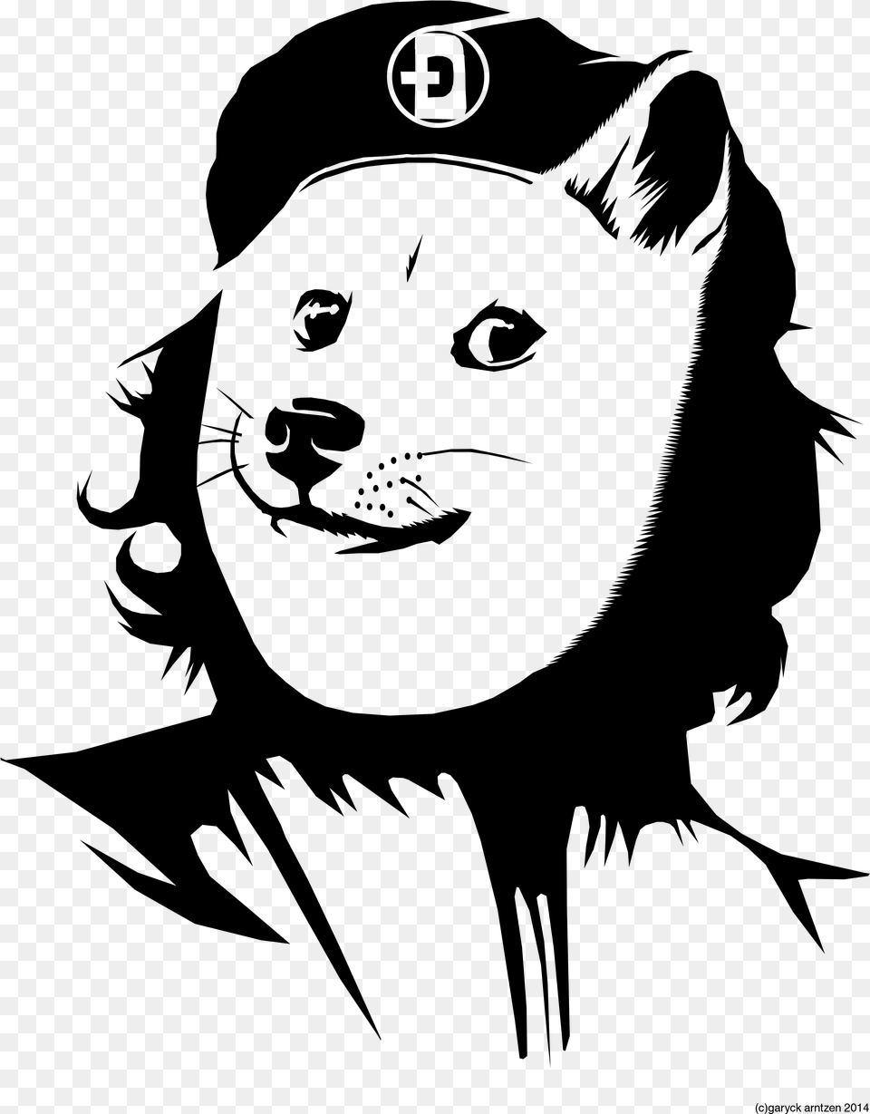 Che Doge, Gray Png Image