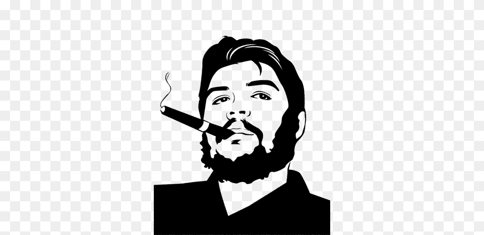 Che Guevara, Stencil, Adult, Head, Male Png Image