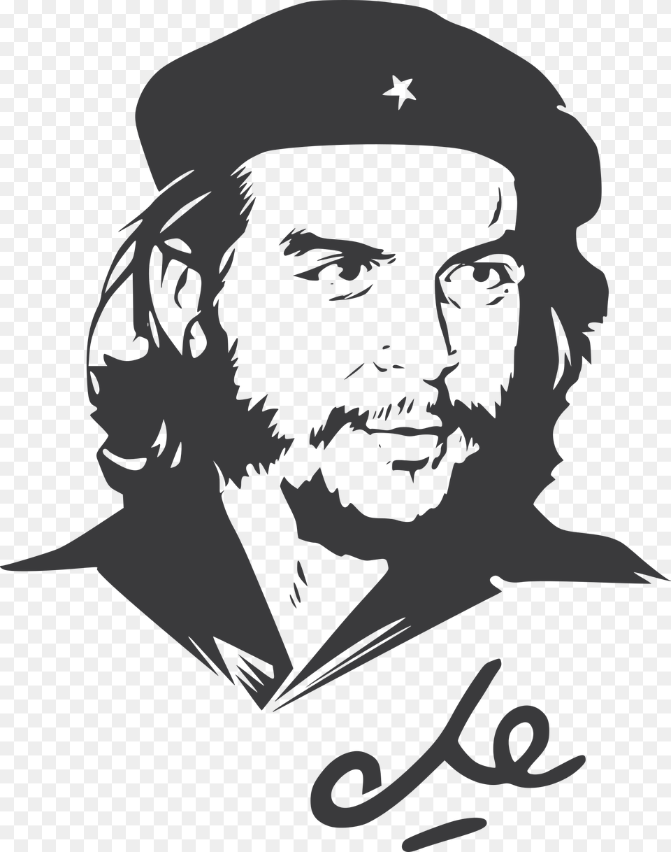 Che Guevara, Stencil, Adult, Male, Man Free Png