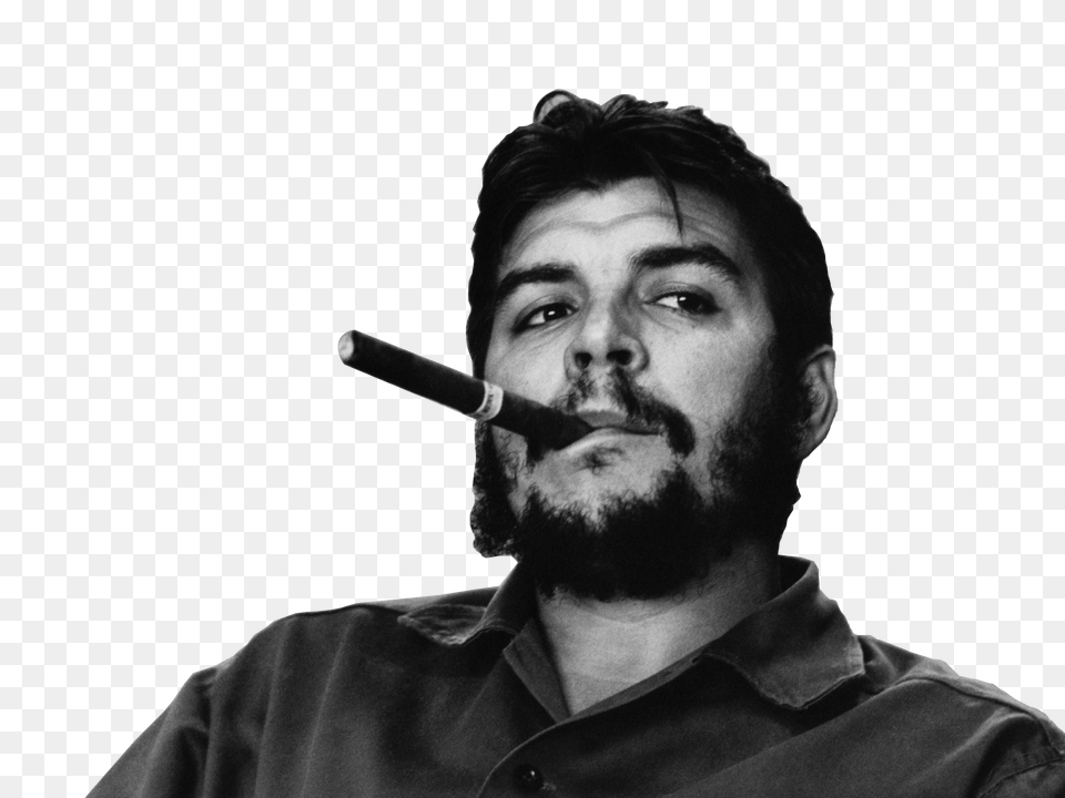 Che Guevara, Person, Face, Head, Smoke Free Png Download