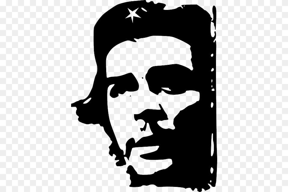Che Guevara Argentina Marxist Revolutionist Che Guevara In Black And White, Stencil, Baby, Person, Animal Free Png