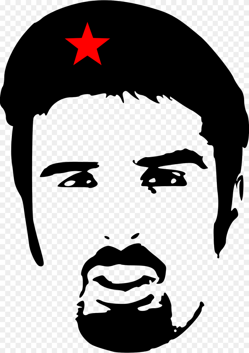 Che Guevara Clipart, Stencil, Photography, Adult, Male Png Image