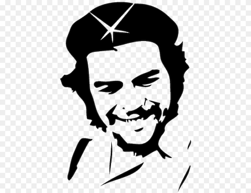 Che Guevara Stickers For Bikes Clipart Download Ernesto Che Guevara, Stencil, Accessories, Jewelry, Necklace Png