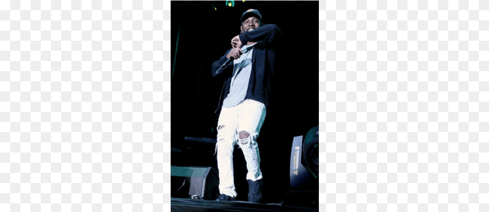 Cheap Authentic Kendrick Lamar Rocks Reebok Ventilator Outside Lands Music And Arts Festival, Solo Performance, Person, Performer, Adult Png