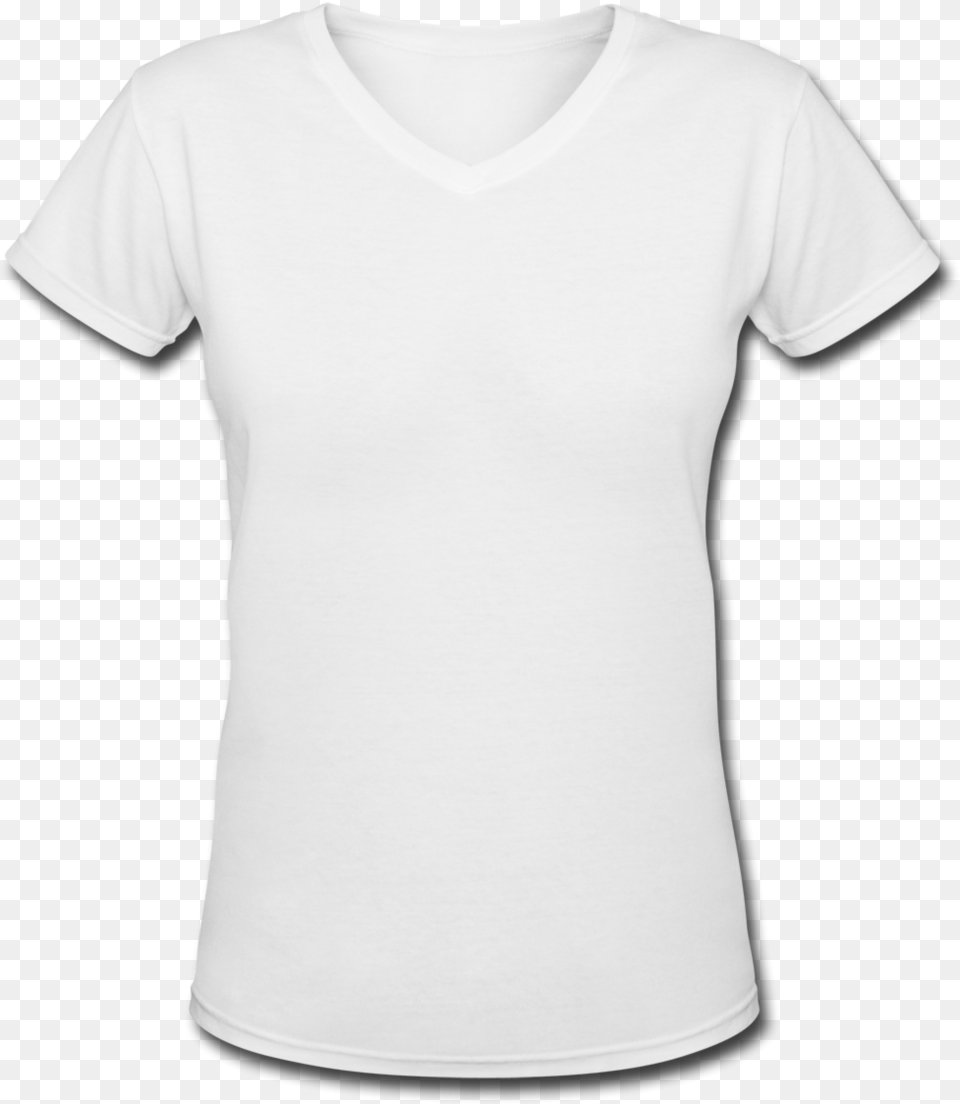 Cheap Blank V Neck T Shirts T Shirt White Colour, Clothing, T-shirt Free Png Download