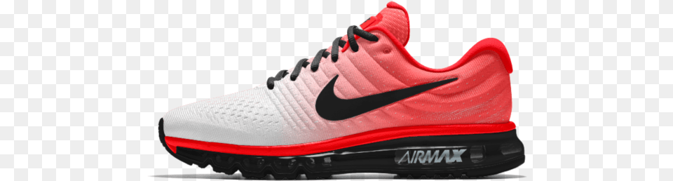 Cheap Men39s Nike Air Max 2017 Id Red White Black Trainer Nike Air Max 2017 Id, Clothing, Footwear, Running Shoe, Shoe Free Png Download