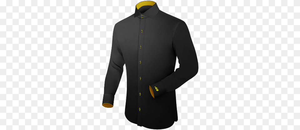 Cheap White Dress Shirt With Italian Collar 2 Button Black No Collar Shirt, Clothing, Dress Shirt, Long Sleeve, Sleeve Png