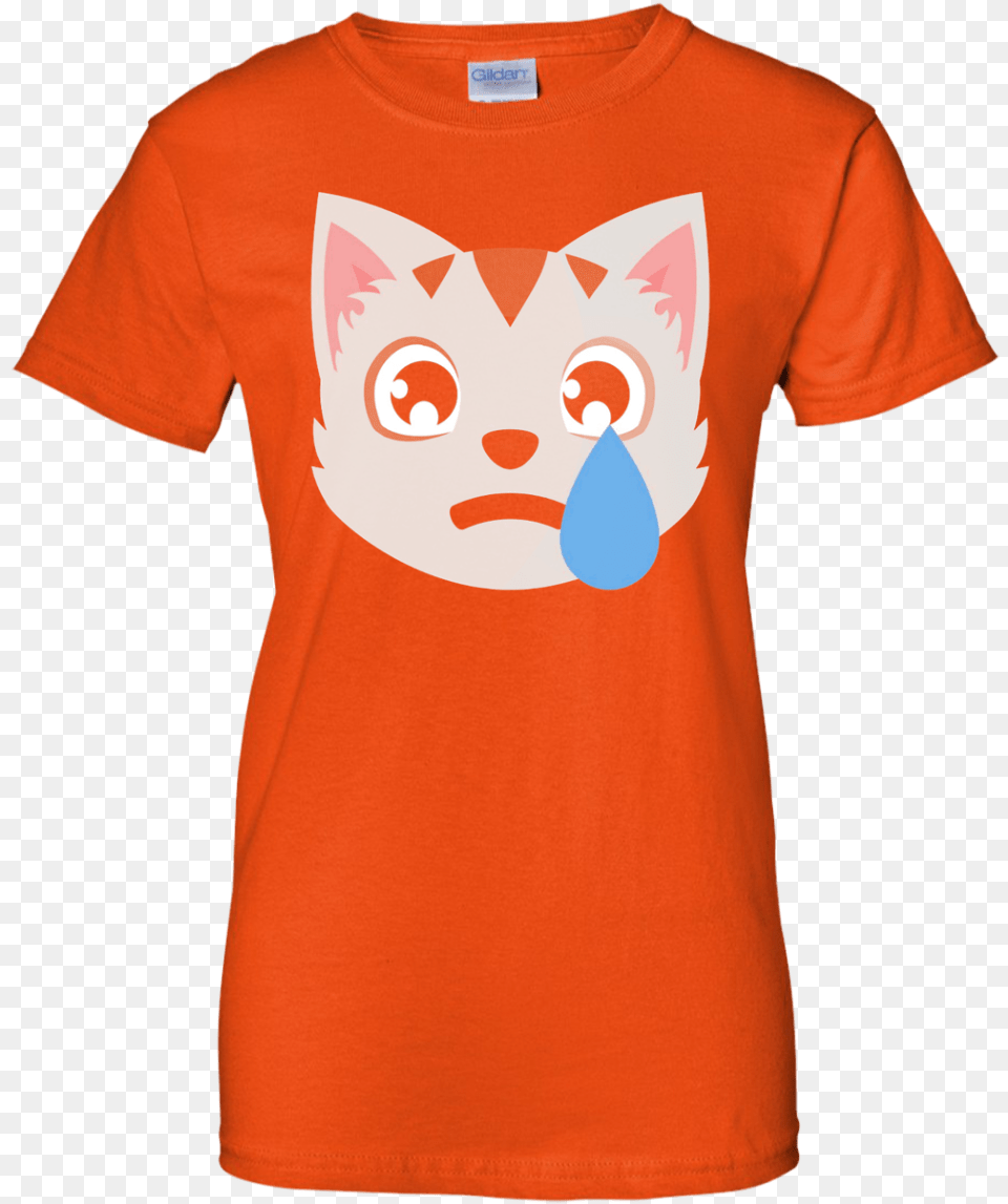 Check Awesome Sad Cat Emoji Emoticon Cute T Shirt T Shirt, Clothing, T-shirt, Person Free Png