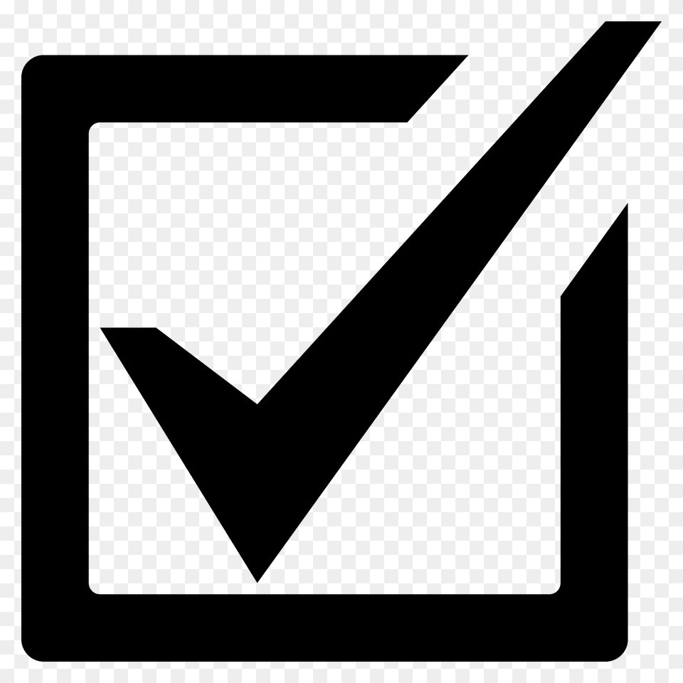 Check Box With Check Emoji Clipart, Symbol Free Png Download
