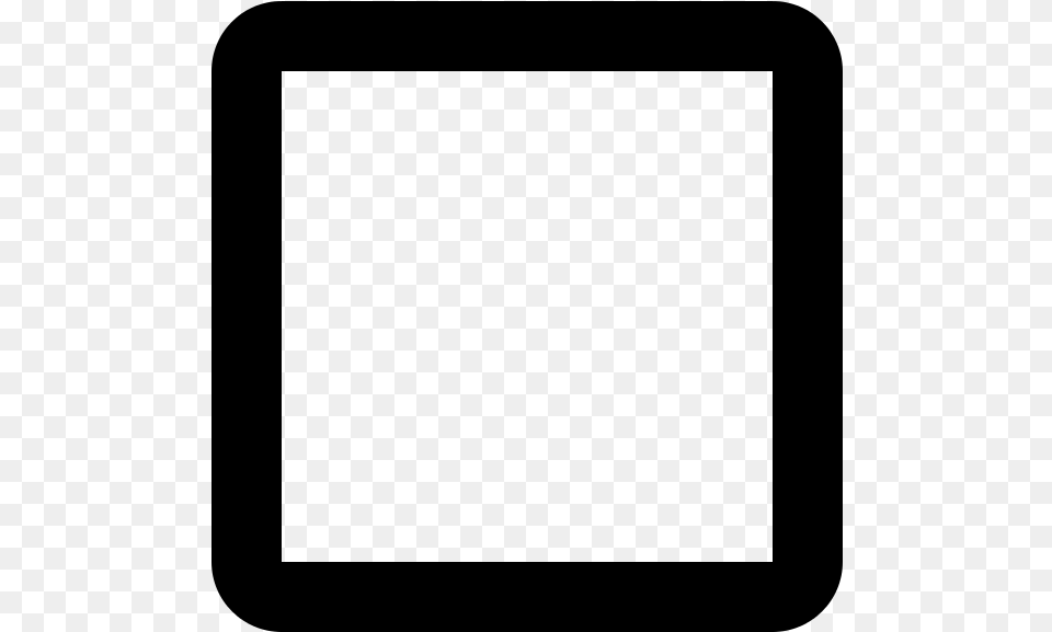 Check Box Without Check, Gray Png Image