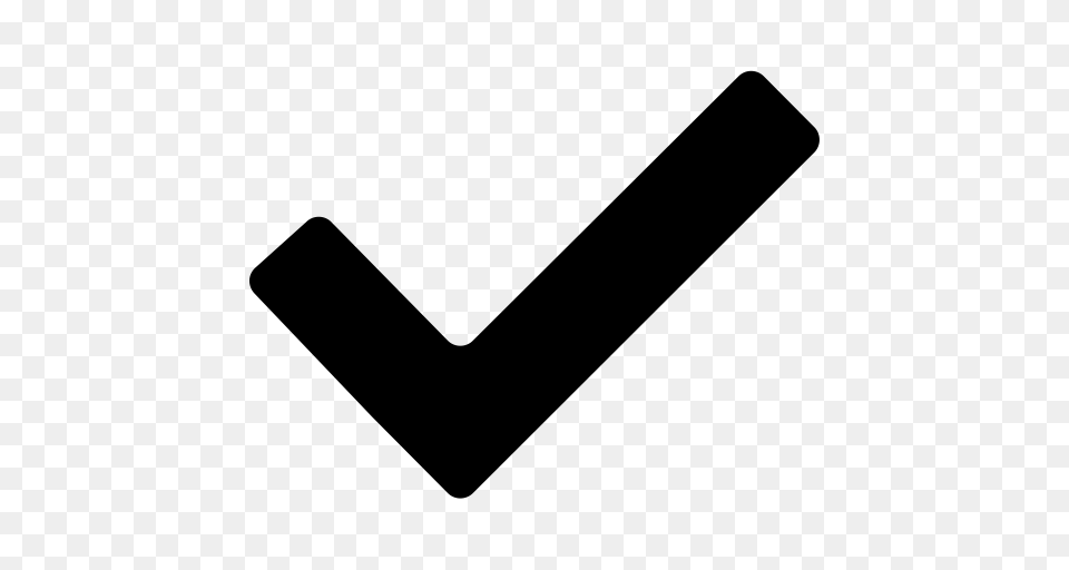 Check Checkmark Ok Yes Icon, Gray Png