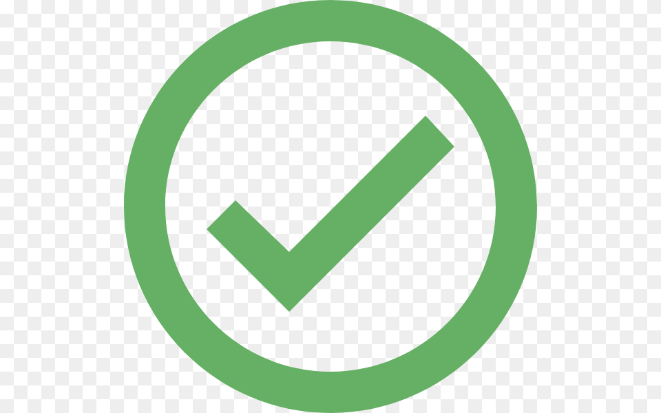 Check Circle Green Check In Circle, Sign, Symbol, Disk Png Image