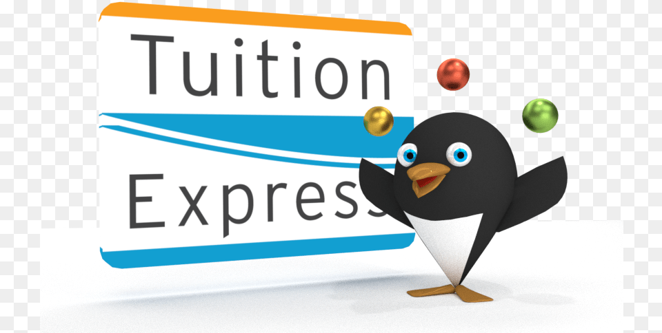 Check Clipart Tuition Tuition Express, Animal, Bird, Penguin, Text Png Image