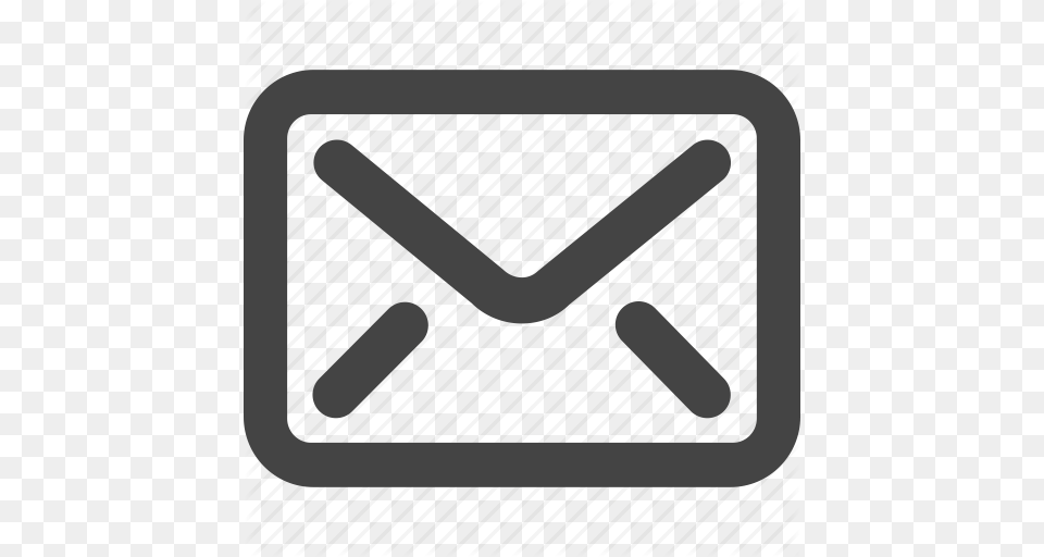 Check Email Grey Inbox Mail Simple Shape Icon, Envelope Free Png