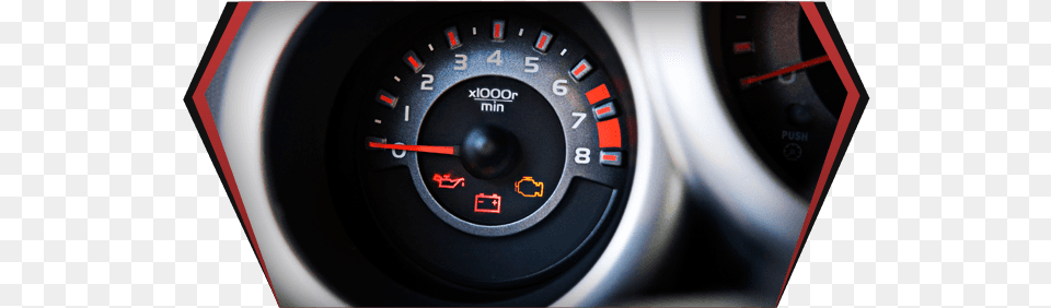 Check Engine Light Main Street Automotive, Gauge, Tachometer, Car, Transportation Png Image