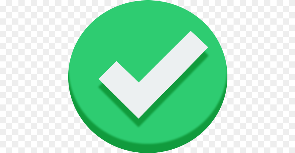 Check Icon Vector, Green, Disk Png