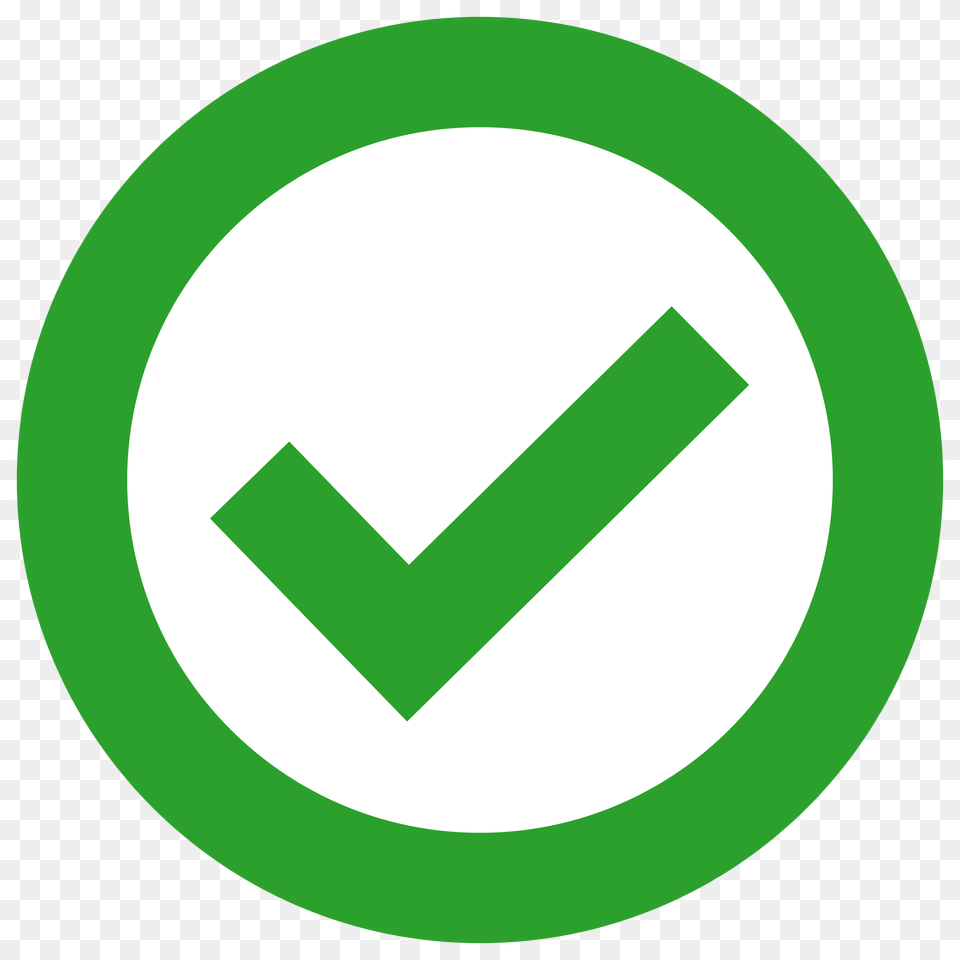 Check In Green Circle Transparent Green Check, Symbol, Disk, Sign Free Png Download