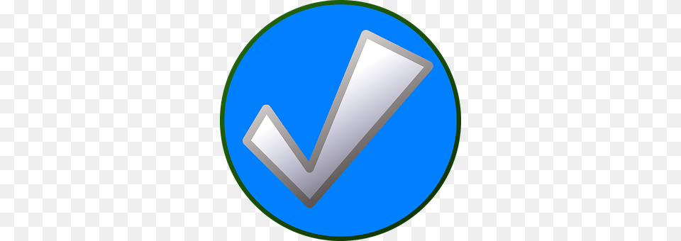 Check Mark Wedge, Disk Png Image