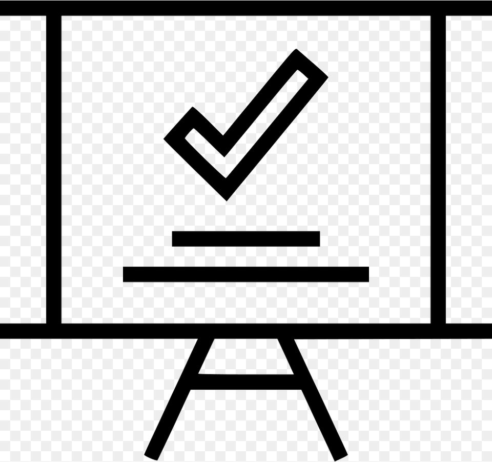 Check Mark Ok Good Approved Presentation Chart Icon, White Board Png