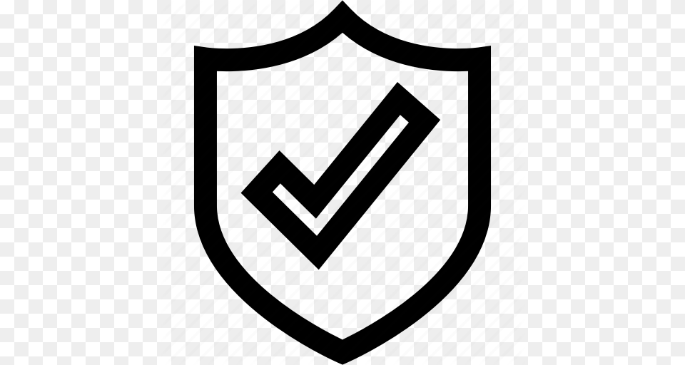 Check Mark Shield Icon, Armor, Architecture, Building Free Png Download