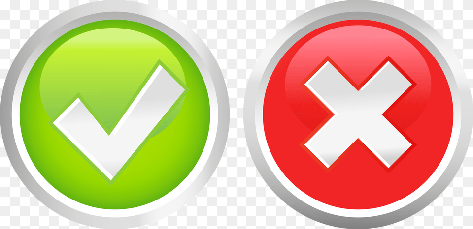Check Marks Red And Green Check Marks, Symbol, Sign, Logo Free Png Download