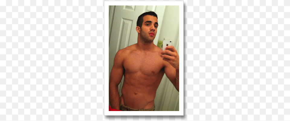 Check Out A Leyva Shirtless Here Barechested, Adult, Phone, Person, Man Free Transparent Png