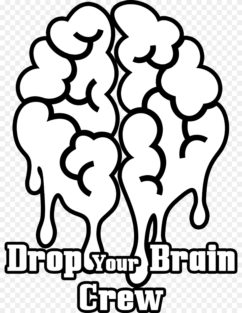 Check Out And Share Our Drop Your Brain Crew Interview Brain Flat Design, Stencil, Silhouette, Person Png Image
