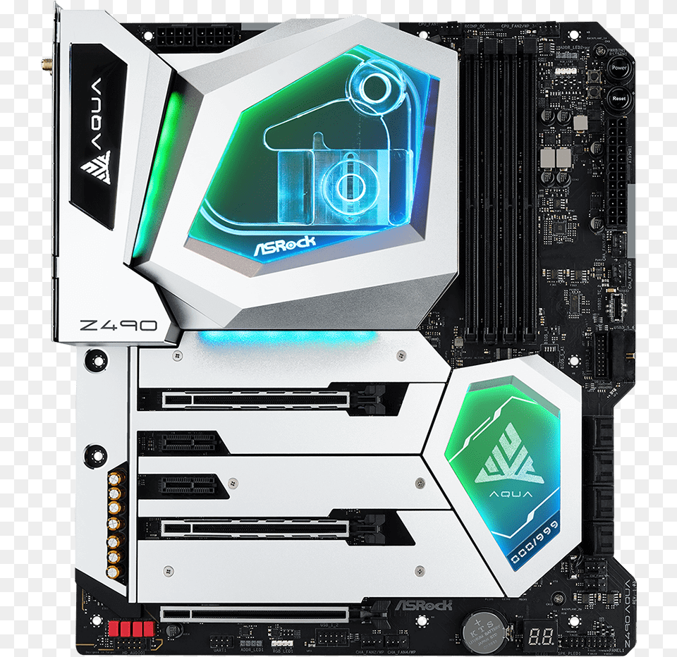 Check Out Asrocks 100 Z490 Aqua Asrock Z490 Aqua, Computer Hardware, Electronics, Hardware, Computer Png