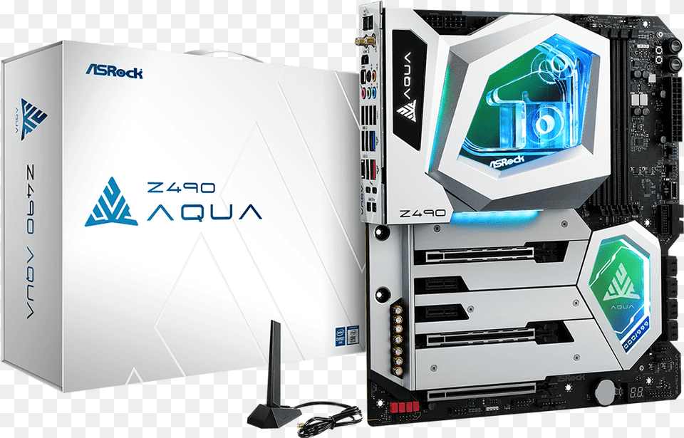 Check Out Asrocks 100 Z490 Aqua Z490 Aqua Motherboard, Computer Hardware, Electronics, Hardware, Computer Free Png