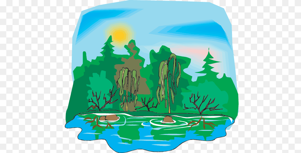 Check Out Between Land Amp Water Swamp Clipart, Art, Vegetation, Tree, Plant Free Transparent Png
