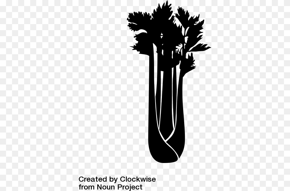 Check Out Celery Icon Designed By Clockwise On The Vase, Gray Png Image