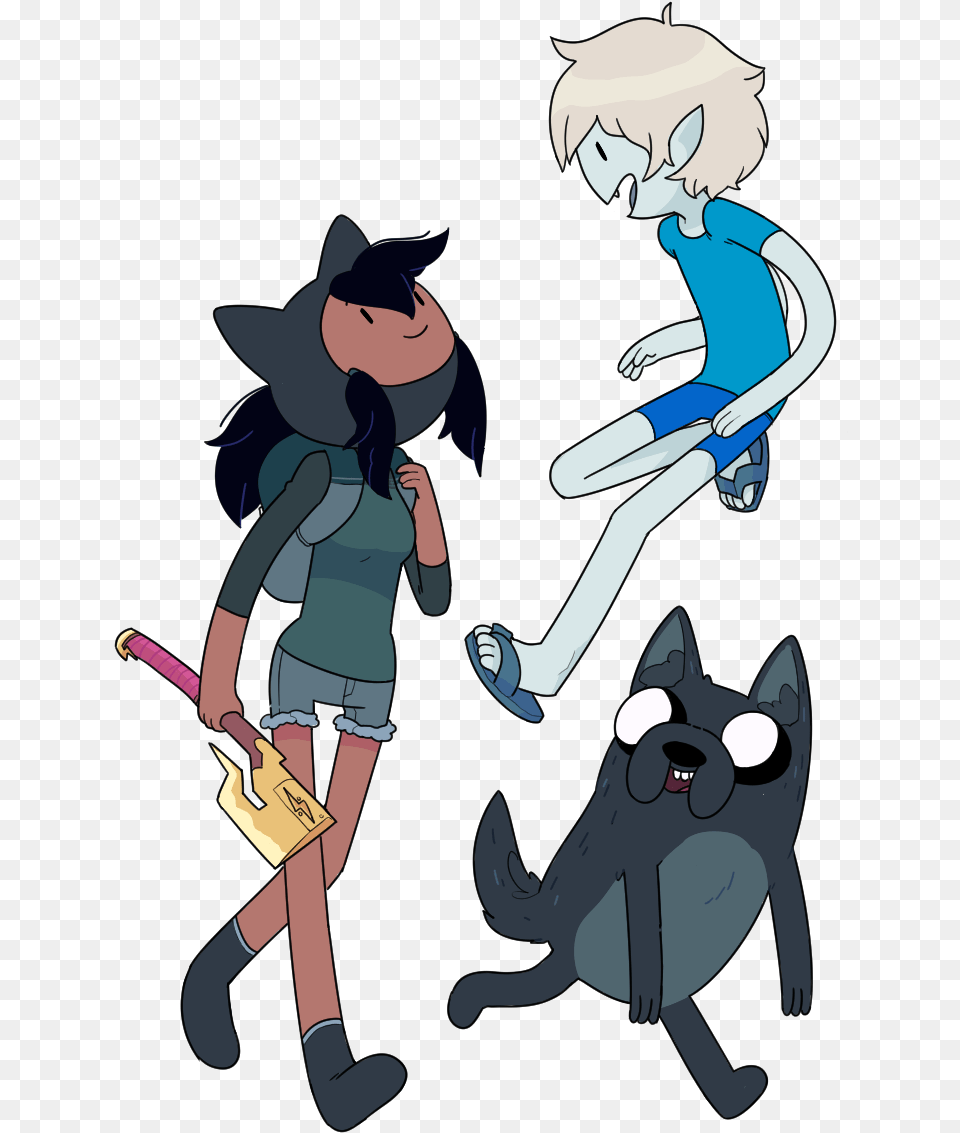 Check Out My Ripoff Ocs Marceline The Human Finn Adventure Time Fan Character, Book, Comics, Publication, Person Free Png Download