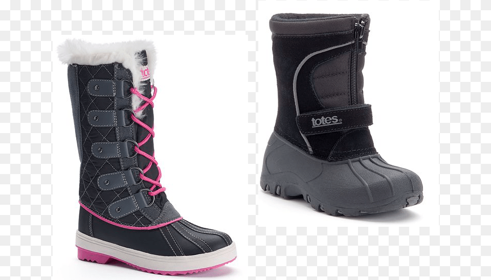 Check Out These Amazing Low Prices On Totes Winter Girls Totes Boots Suri Black Water Resistant Winter, Clothing, Footwear, Shoe, Sneaker Png