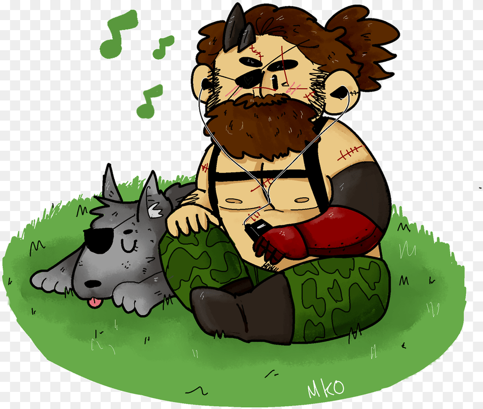 Check Out This Cute Miniature Venom Snake And D Dog The Phantom Pain, Grass, Plant, Baby, Person Free Transparent Png